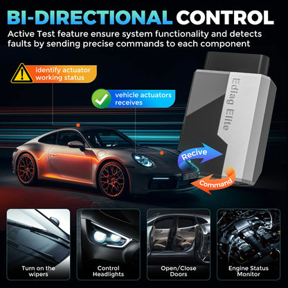 OBD2 Scanner - Diagnosecomputer - OBD - Storing Verwijderen - Uitleesapparatuur – Auto Accessoires - Auto Uitlezen - Diagnose apparatuur voor auto's - Auto Diagnose Tool met 15 Resets & Actieve Test