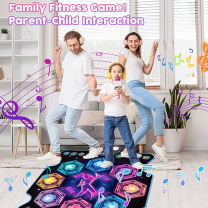 Dansmat voor kinderen – 27 niveaus – 8 LED-toetsen – Bluetooth – 5 spelmodi – Ingebouwde muziek – vanaf 3 jaar