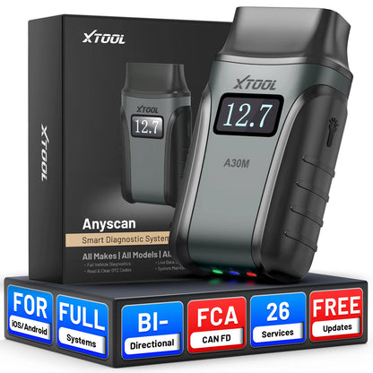 OBD2 Scanner – Auto Diagnose Tool – Foutcode Uitlezer – Bluetooth Adapter – Voertuig Scanner – Bi-directionele Controle – CAN FD Protocol – 26+ Onderhoudsfuncties - QUORE