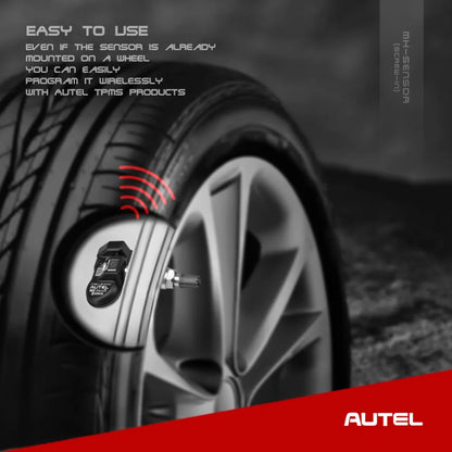 MX Sensor - MaxiTPMS Pad - MaxiTPMS Pad - Bandenspanning Programmeur - MX-Sensor Programmeur - TPMS-tool - 2-in-1-sensor - Metaal - Zilver - QUORE