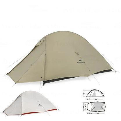 1-Persoons Tent – Trekkingtent – Kampeertent – Lichtgewicht Tent – Outdoor Tent – Waterdicht 20D Nylon – Compact Opvouwbaar