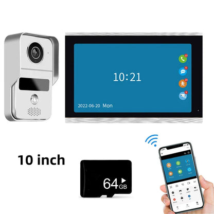 Video Deurbel – Draadloze Deurbel – Video Intercom – Slimme Deurbel – Deurbel Met Camera – 7-Inch Touchscreen – 1080p HD Resolutie