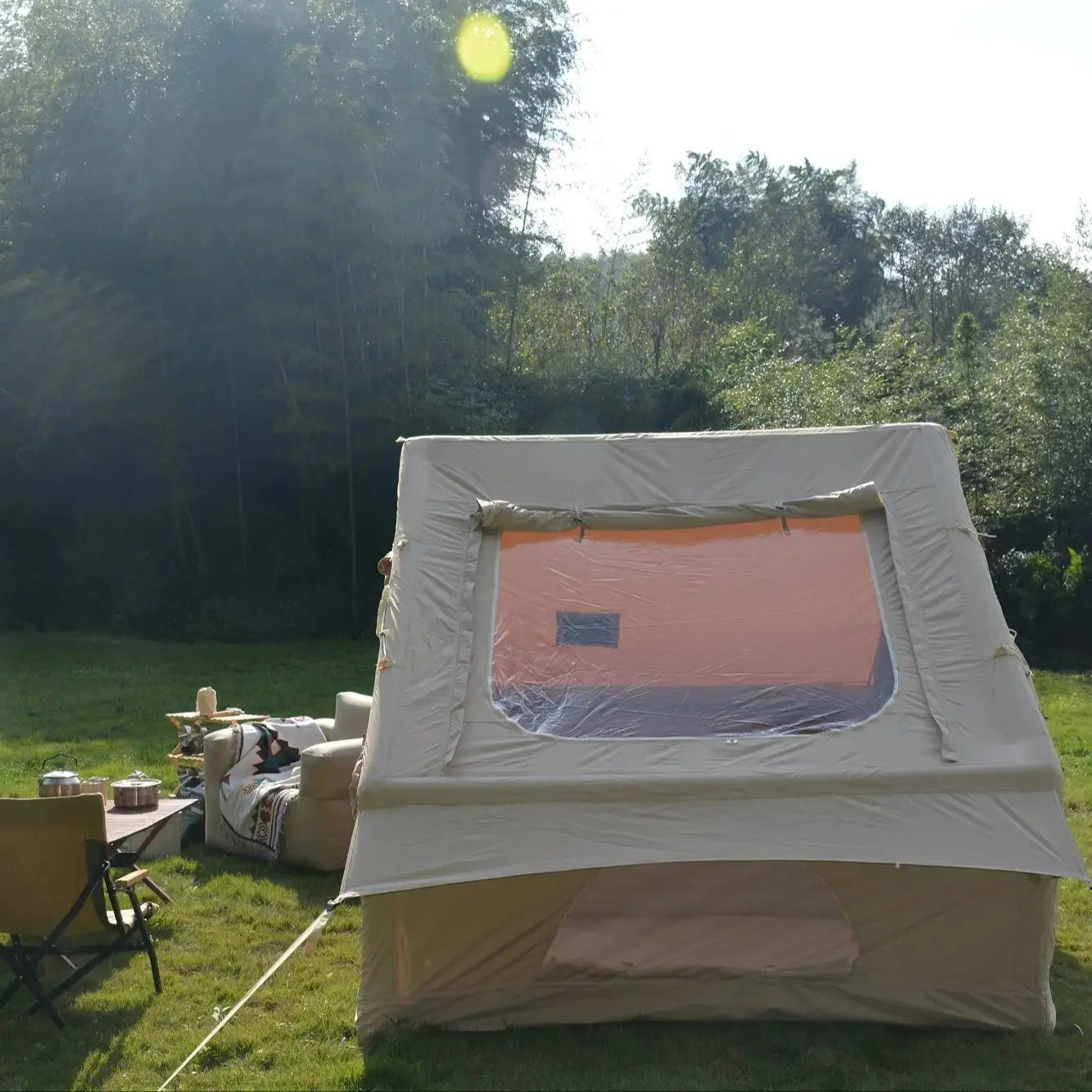 Opblaasbare Tent – Kampeertent – Air Shelter – Outdoor Tent – Camping Shelter – 4-6 Personen – Snelle Opzet – 300D Waterbestendig Polyester