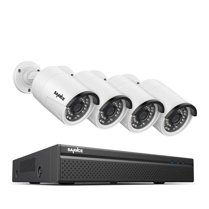 Beveiligingssysteem – CCTV Camera – IP Camera – NVR Recorder – Bewakingscamera – 4x 3MP IP Camera’s – Nachtzicht 30m – Weerbestendig IP66