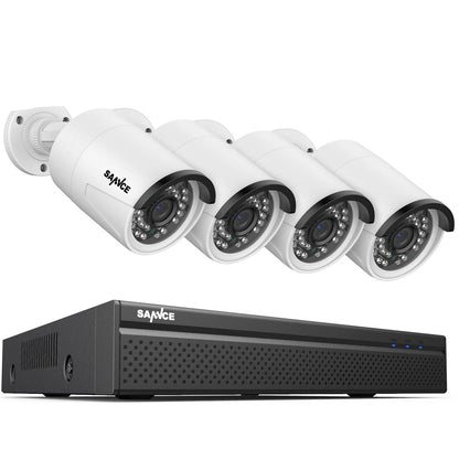 4-camera beveiligingssysteem – CCTV set – IP camera’s – bewakingscamera’s – beveiligingscamera’s – 3MP resolutie – 4TB opslag – IP66 weerbestendig – nachtzicht tot 30m