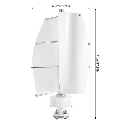 Windturbine – Compacte Turbine – Duurzame Energie – Spiraalvormige Bladen – 100W Vermogen – IP67 Waterdicht