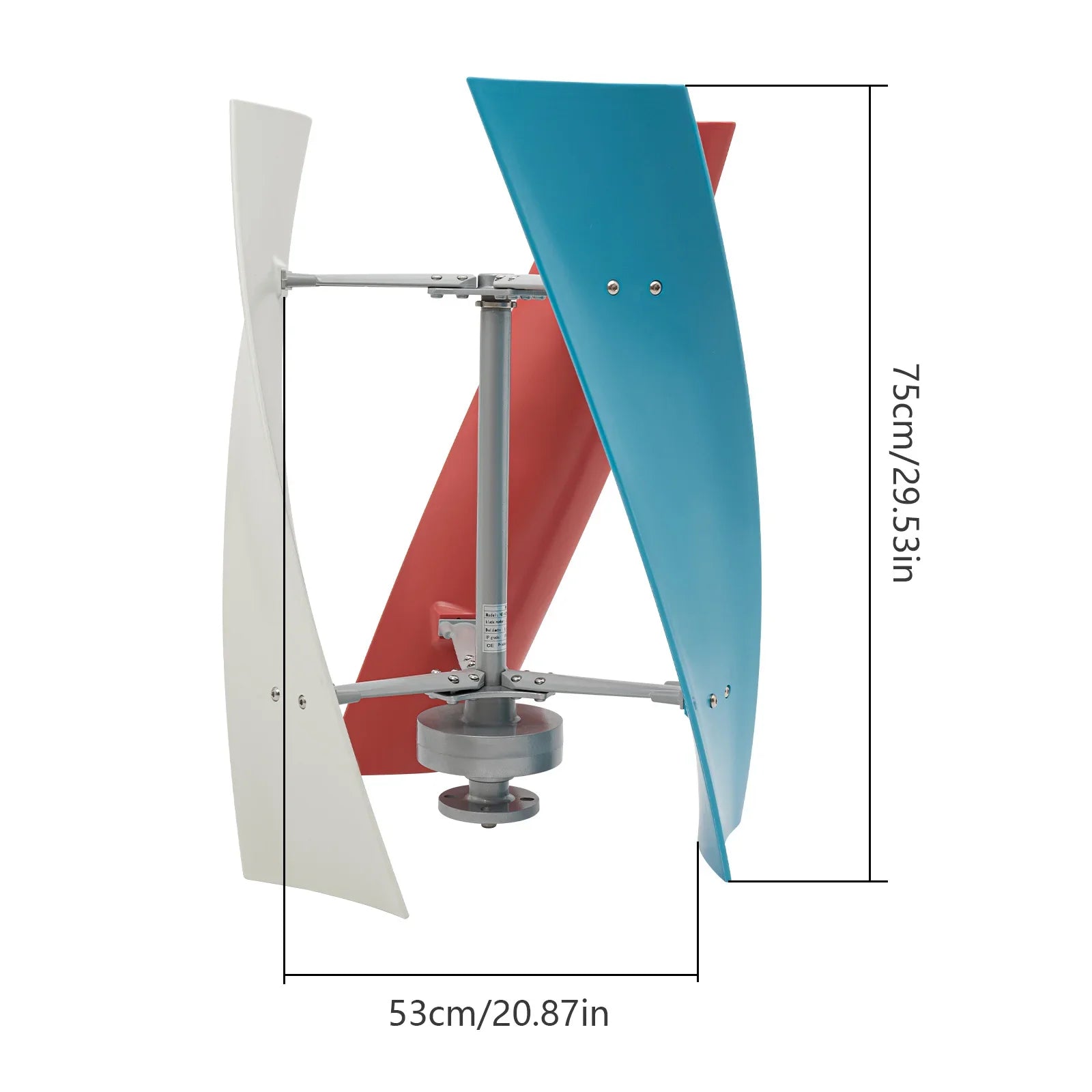Windturbine – Kleine Windmolen – Energie Generator – Duurzame Turbine – 450W Vermogen – Glasvezel Bladen - QUORE
