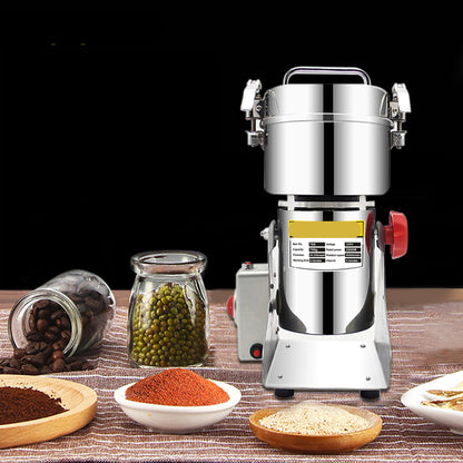 Kruidenmolen - Hakmolen - Specerijenmolen - Koffiemolens - Molen - 800G - 220V - Swing Type -  Elektrische - Grinder met Display - voor Droge Voeding, Koffie en Specerijen - Kruidenmaler - Graanmolen - QUORE