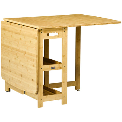 Opvouwbare Eettafel – Opklapbare Tafel – Opbergtafel – Ruimtebesparende Eettafel – Natuurlijk Houten Design – Stevig En Stabiel