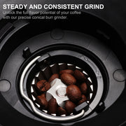 Koffiemolen - Koffiezetapparaat - Koffiemolen Elektrisch - Koffiezetapparaat - Koffie Bonenmolen - 220V- met Magneetring - 30 versnellingen voor Espresso Amerikaans