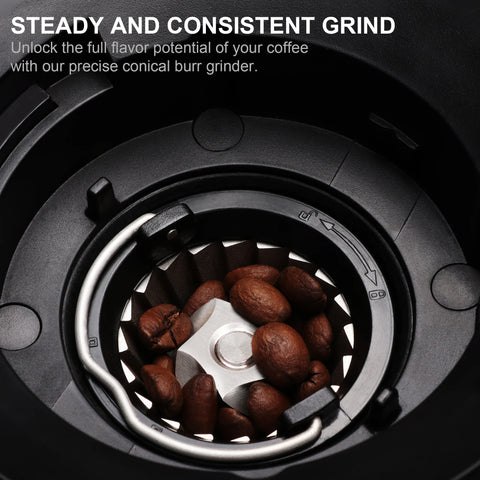 Koffiemolen - Koffiezetapparaat - Koffiemolen Elektrisch - Koffiezetapparaat - Koffie Bonenmolen - 220V- met Magneetring - 30 versnellingen voor Espresso Amerikaans