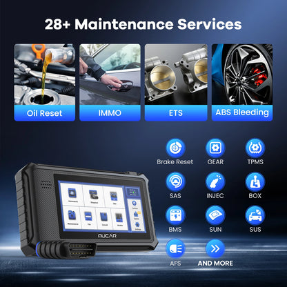 OBD2 Scanner – Auto Diagnoseapparaat – Uitleesapparaat – Codelezer – Storing Verwijderen – Bi-directionele Besturing – 34 Resetfuncties – Levenslange Gratis Updates - QUORE