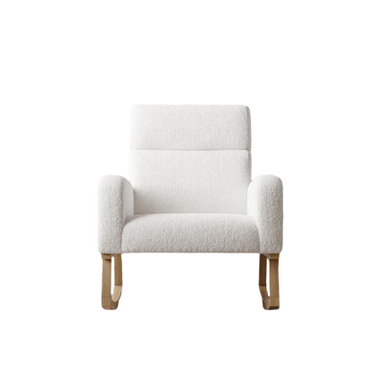 Schommelstoel – Relaxstoel – Lounge – Fauteuil – Leesstoel – Comfortabele Stofbekleding – Stevige Armleuningen