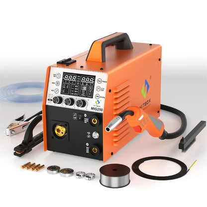 MIG250 Lasmachine – Mig Lasmachine – Lasapparaat – Mig Lastoestel – Lassen Machine – Multifunctioneel Met MIG, TIG En MMA – Compact En Lichtgewicht 8 Kg