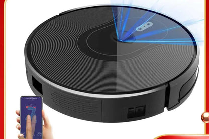 Robotstofzuiger - Dweilrobot - Dweilfunctie - 6000Pa - Slimme Navigatie - 3-in-1 - App Bediening - HEPA Filter - Auto-Opladen - Zwart