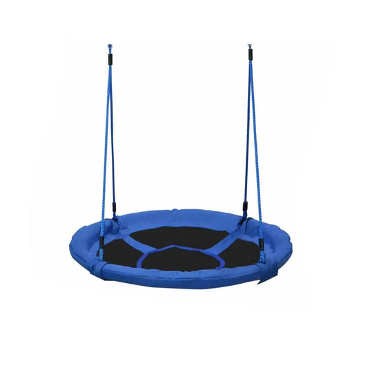 Nestschommel - voor Kinderen - Nestschommel Buitenspeelgoed - Ø 100 cm - Verstelbare Hoogte - 180 cm - Weerbestendig - Voor Tuin - Speelplaats - en Camping - Ruime Zitting - QUORE