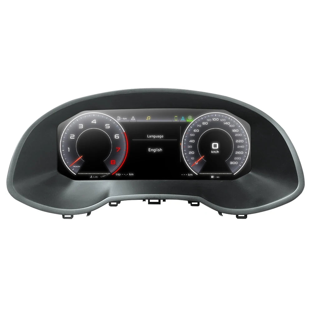 Digitaal Dashboard – Virtuele Cockpit – LCD Instrumentenpaneel – Snelheidsmeter – Cluster Display – Plug & Play Installatie – 12,3 Inch HD Scherm