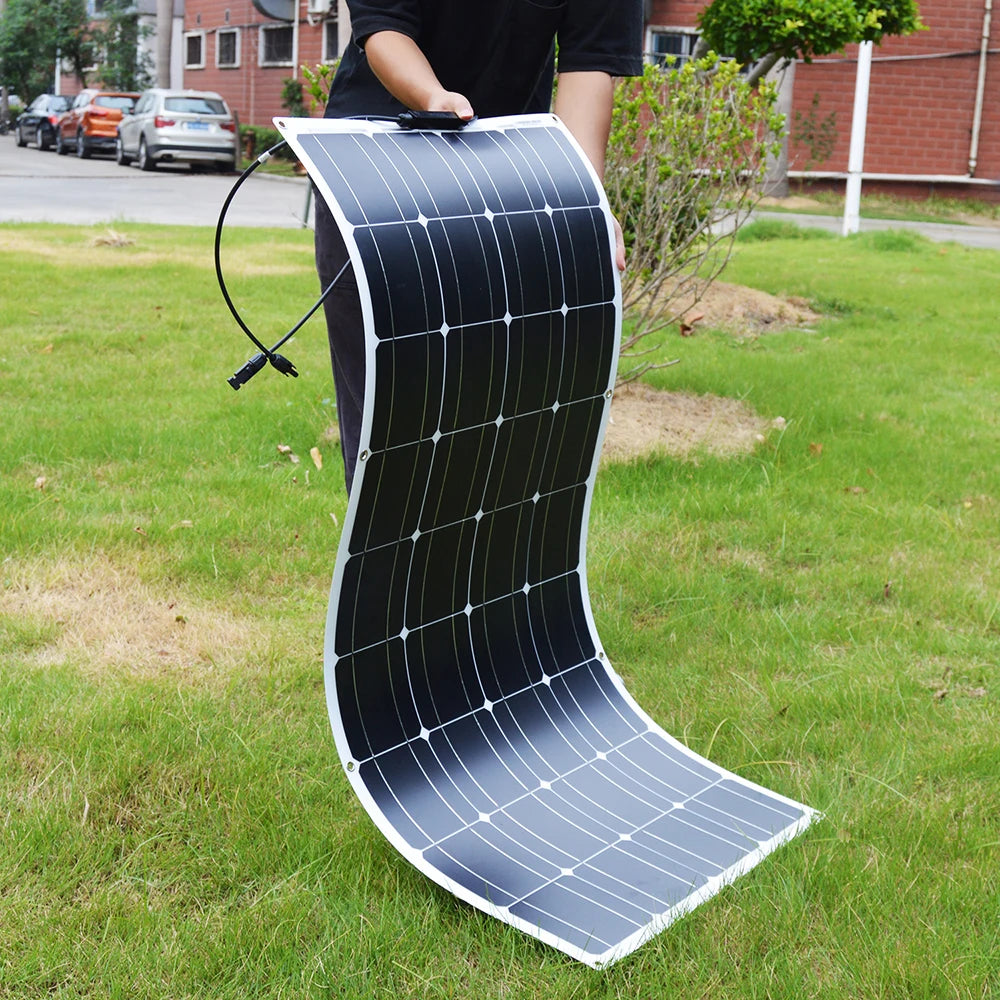 Dokio - DFSP-100 - Solar panel - Foldable solar panel - solar panels complete package - Monocrystalline silicon - 400W - 18V - Black