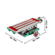 Freestafel - Werktafel - Werkbank - 17,7×6,7 inch - Samengestelde werktafel - 2 assen - 4 manieren om te boren
