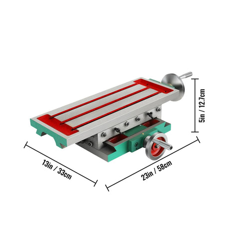 Freestafel - Werktafel - Werkbank - 17,7×6,7 inch - Samengestelde werktafel - 2 assen - 4 manieren om te boren