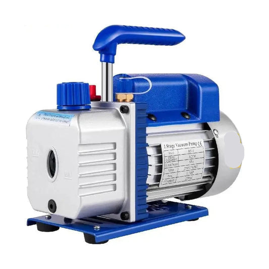 Vacuümpomp - Koelmiddel vacuümpomp - Koelgereedschappen - HVAC-koeling - 4000 psi - 3 CFM, 1/4 pk, 1 fase - met verdeelstukmeter - Blauw