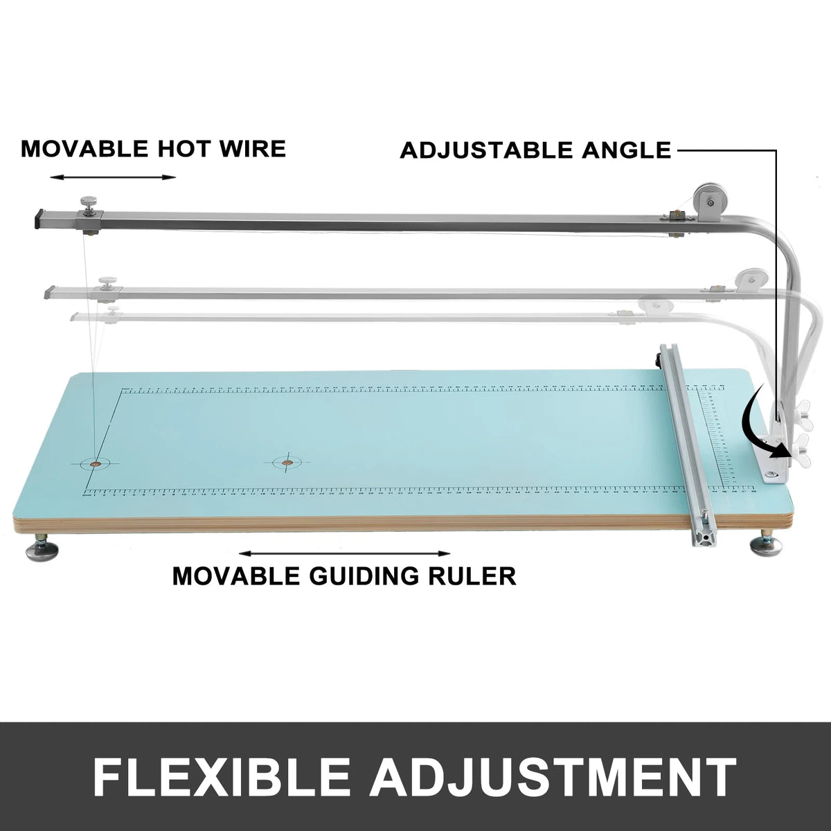 Foam Cutting Machine - Styrofoam - Styrofoam Cutting Machine - Foam Cutting Machine - Adjustable Angle - Adjustable Temperature Table - Styrofoam Sponge Cutting Tool Set