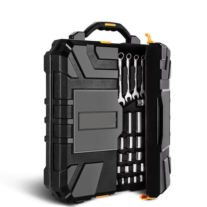 Gereedschap Kit - Professionele Gereedschapsset - 192-delige Auto Reparatie Toolset - Ratelsleutel - Schroevendraaiers - Doppen - Mechanische Handgereedschap Set - met Stevige Opbergkoffer - Zwart