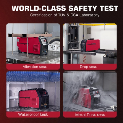 Plasmasnijder - Plasmasnijdermachine - Plasmasnijderapparaat - Digitaal Inverterlassen - met Lashelm - Draagbare - Arc - 220V - 50A DC-omvormer - IGBT - LED-display - HF contactloze snijmachine - voor thuisgebruik - QUORE