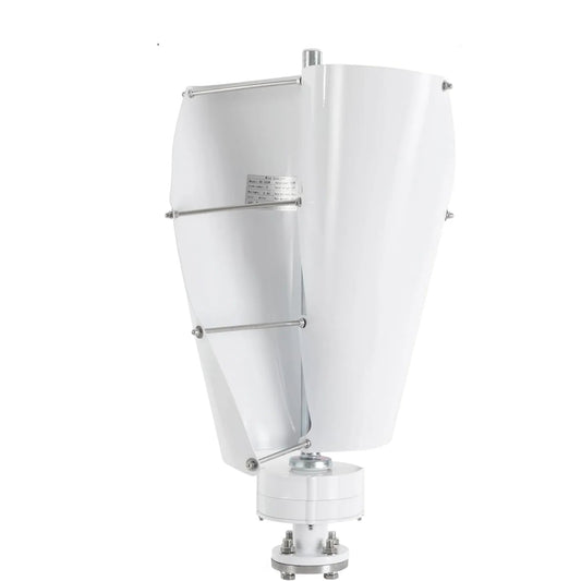Windturbine – Windgenerator – Windmolen – Duurzame Energie – 500W Vermogen – IP67 Bescherming – Fluisterstil Minder Dan 62 dB - Wit