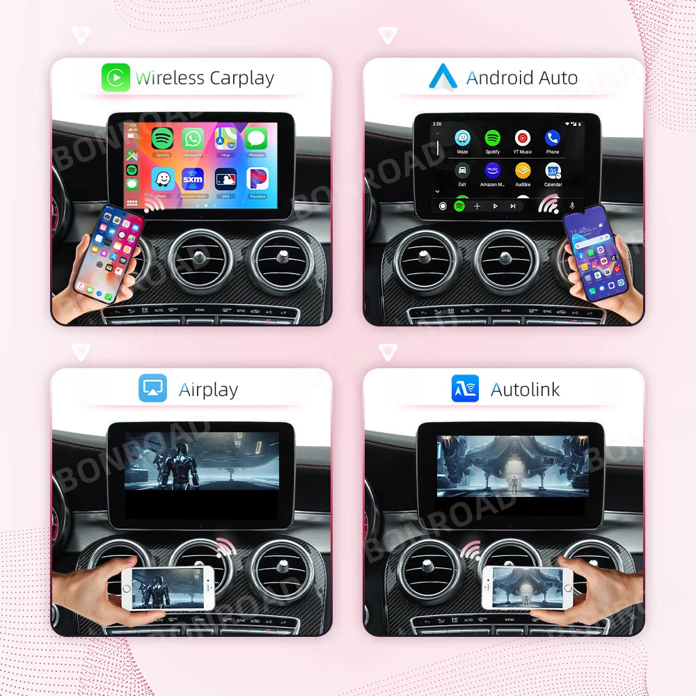 Draadloze CarPlay Adapter – Android Auto Interface – Wireless Auto Connector – Bluetooth Multimedia Module – NTG 5.0 Variant – Plug & Play Installatie – Veiligheid en Gebruiksgemak - QUORE