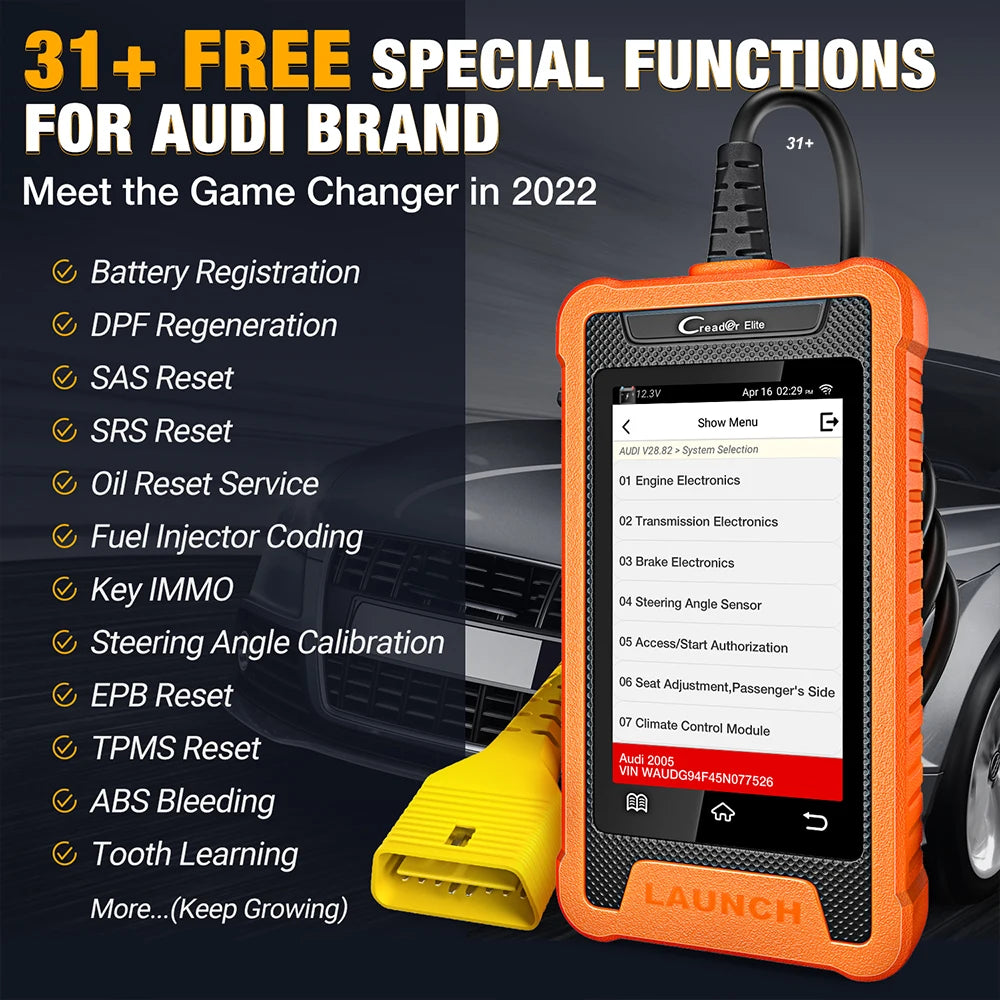 OBD Scanner - OBD2 - Auto Scanner - Auto uitlezen - Diagnose Apparatuur voor Auto's - Autoscanner - Autodiagnosetool - Actieve Test - Slimme Diagnose - 30+ Resetservices - ECU-Codering - OE-Niveau Diagnose - voor Toyota