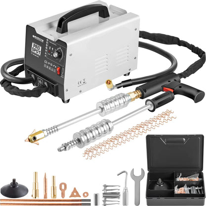 Uitdeukset Auto - Slagtrekker - Deukentrekker - Denthijs Puller Spot Lasser - 1.8KW - 3500A - 2 Laspistolen - voor Motorkap, Dakpaneel en 0.6-1.2mm Laswerk