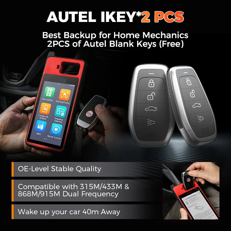 Key Fob Programmer - Immobilizer Tool - IMMO Learning & Chip Cloning – Frequentiedetectie - Global Version