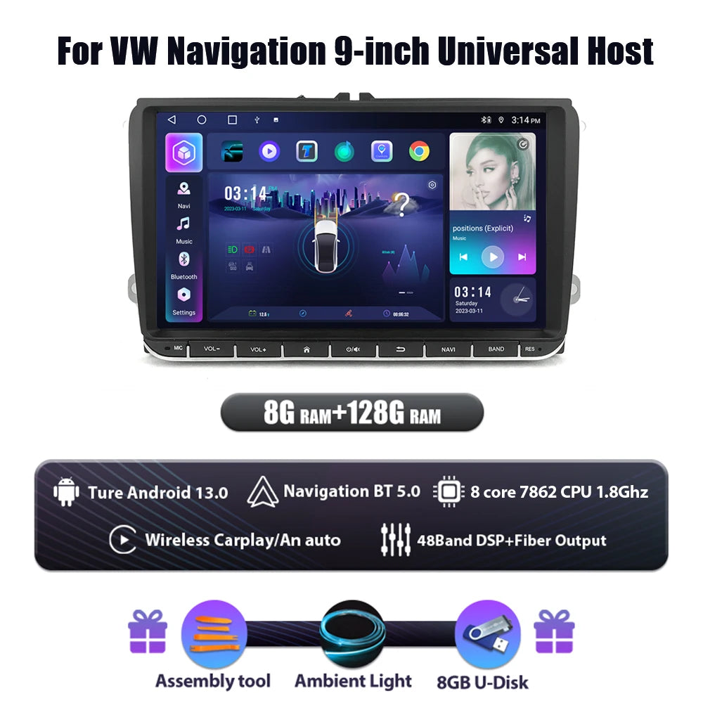 Digitaal Dashboard – LCD Instrumentenpaneel – Digitale Cluster – Auto Display – Cockpit Paneel – 10,25 Inch HD IPS Scherm – Plug-and-Play Installatie – U-8G128G Variant