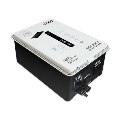 Off-Grid Zonne-Energiesysteem – Compact – Draagbaar – Solar Power – Noodstroom – 500W Zuivere Sinusgolf – 1 kWh LiFePO4 Batterij