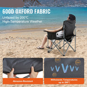 Camping Chair - Folding Chair - Camping Chair Foldable - Beach Chair - Outdoor Chair - 350lbs High Load - Lightweight - for Beach Hiking Picnic Travel Seat Fishing Tool