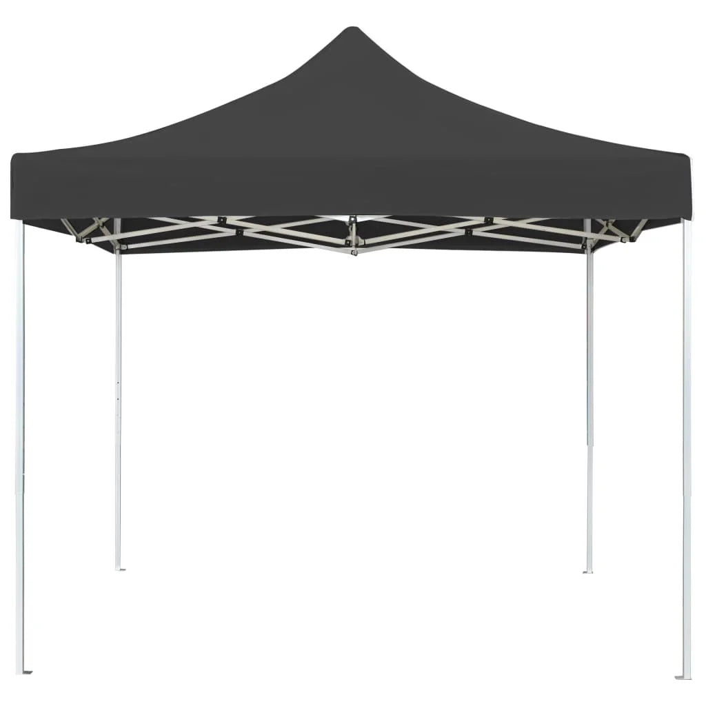 Tuinpaviljoen – Partytent – Draagbare Tent – Buitentent – Ontvouwbare Ontvangsttent – Schaduwtent – UV-Bescherming – Aluminium Frame – 3x3 Meter - Zwart