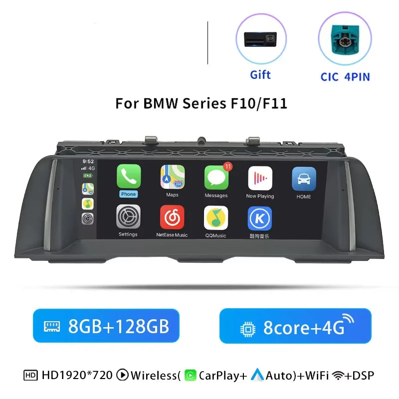 Autoradio – Multimedia Speler – CarPlay Radio – Auto Audio Systeem – Navigatie GPS – 10,25 Inch Scherm – Android 14 – 8-Core Processor - QUORE