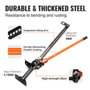 Vevor - High Lift Agricultural Jack - Garage Jack - Jack - Max 7000lbs- Max 60in Height - Extended - for Tractor Truck