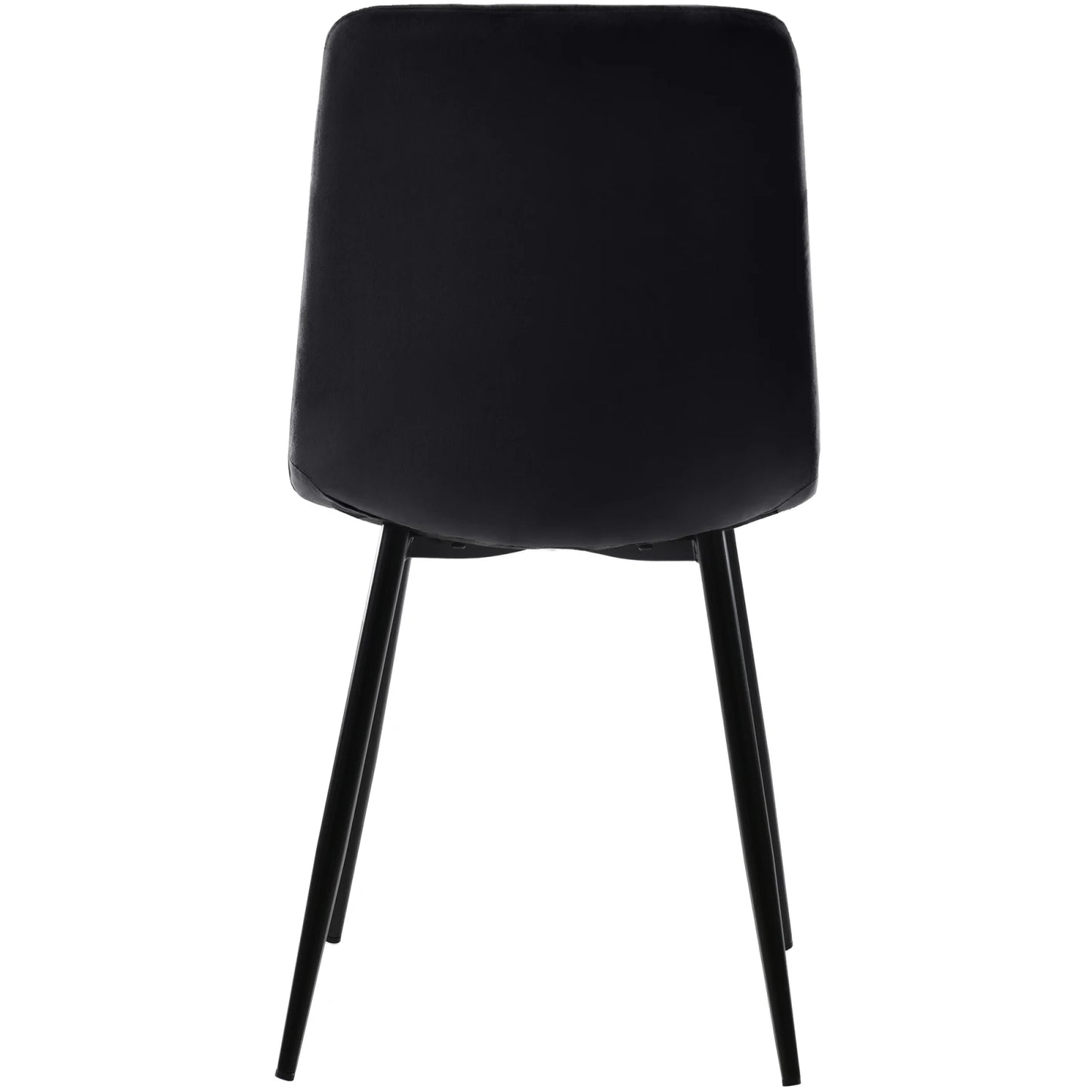 Eetkamerstoelen – Velvet Stoelen – Quilt Stoelen – Metalen Frame – Comfortabel Zitoppervlak – Vloerbescherming - Set van 4 - Groen - QUORE