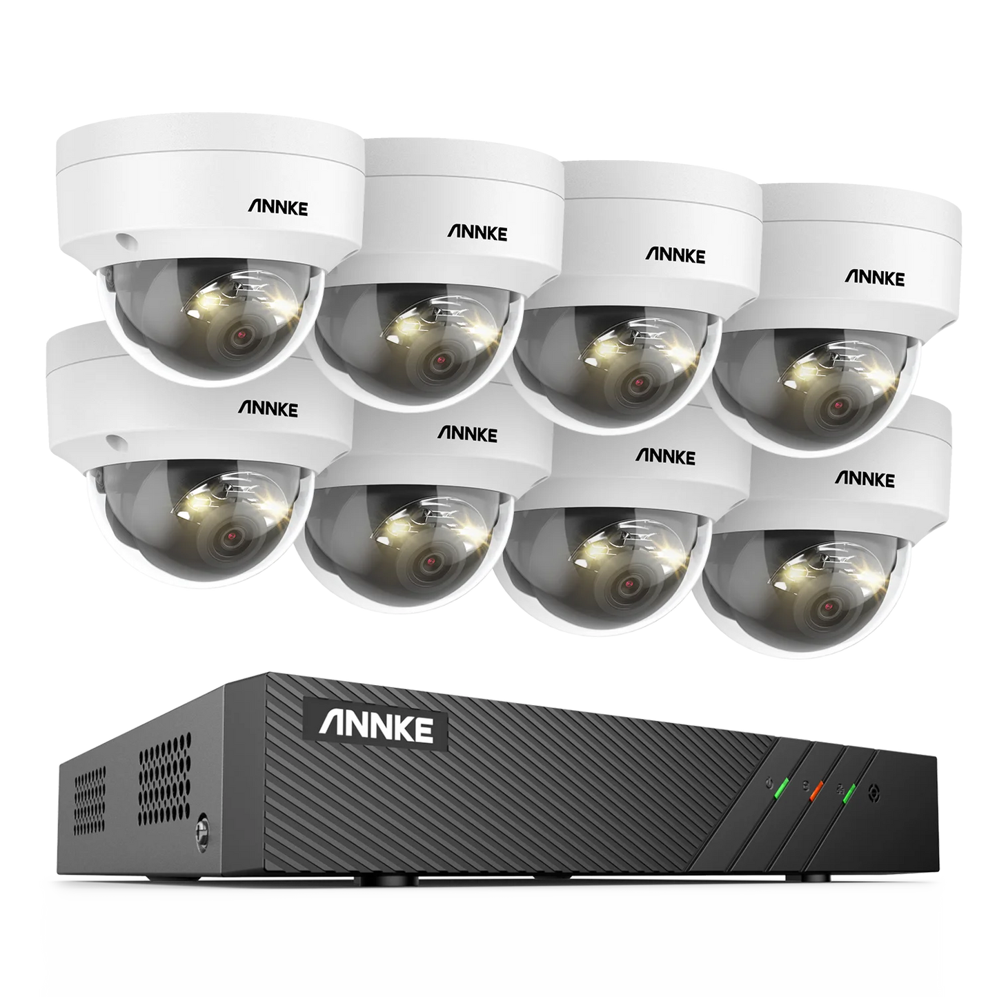 Beveiligingscamera set – Bewakingscamera – IP Camera – CCTV Camera – NVR Systeem – 8 Camera’s 6MP – 4TB Opslag – Bewegingsdetectie Mens & Voertuig – Nachtzicht 30 Meter