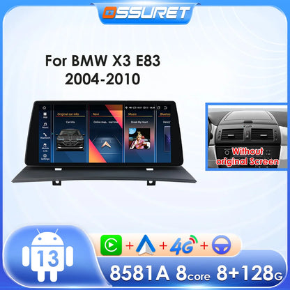 Car Radio for BMW X3 E83 2004-2010 Android Auto Carplay Car Radio Multimedia Video Player 10.25 inch GPS Navigation 4G WIFI DSP