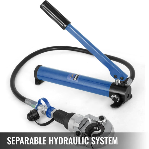 Vevor - Hydraulische Krimptang - Deelbare Hydraulische PEX Pijp Krimptang - U/V/TH-vormige bekken - Handbediend Persgereedschap - Loodgietersgereedschap - Koperen Roestvrijstalen Buizenradiaalpers