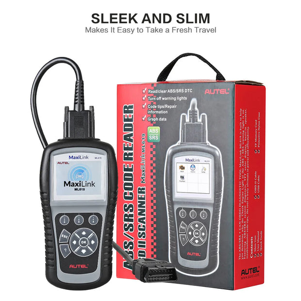 OBD2-Scanner - Diagnosecomputer - Slimme Diagnosetool - Foutverwijdering - Bidirectionele bediening - OBD OBD2 ABS SRS Diagnostische Scan Tool - Automatische Scanner - Codelezer - Zwart