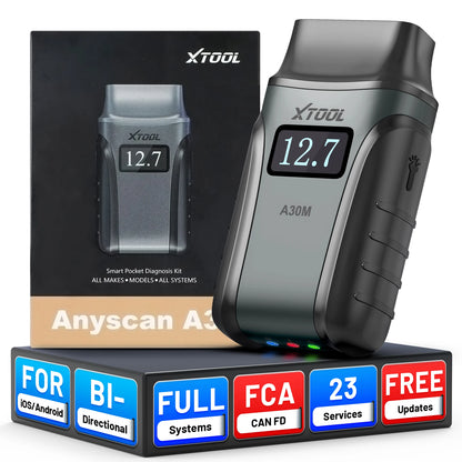 OBD2 Scanner – Auto Diagnose Tool – Foutcode Uitlezer – Bluetooth Adapter – Voertuig Scanner – Bi-directionele Controle – CAN FD Protocol – 26+ Onderhoudsfuncties - QUORE