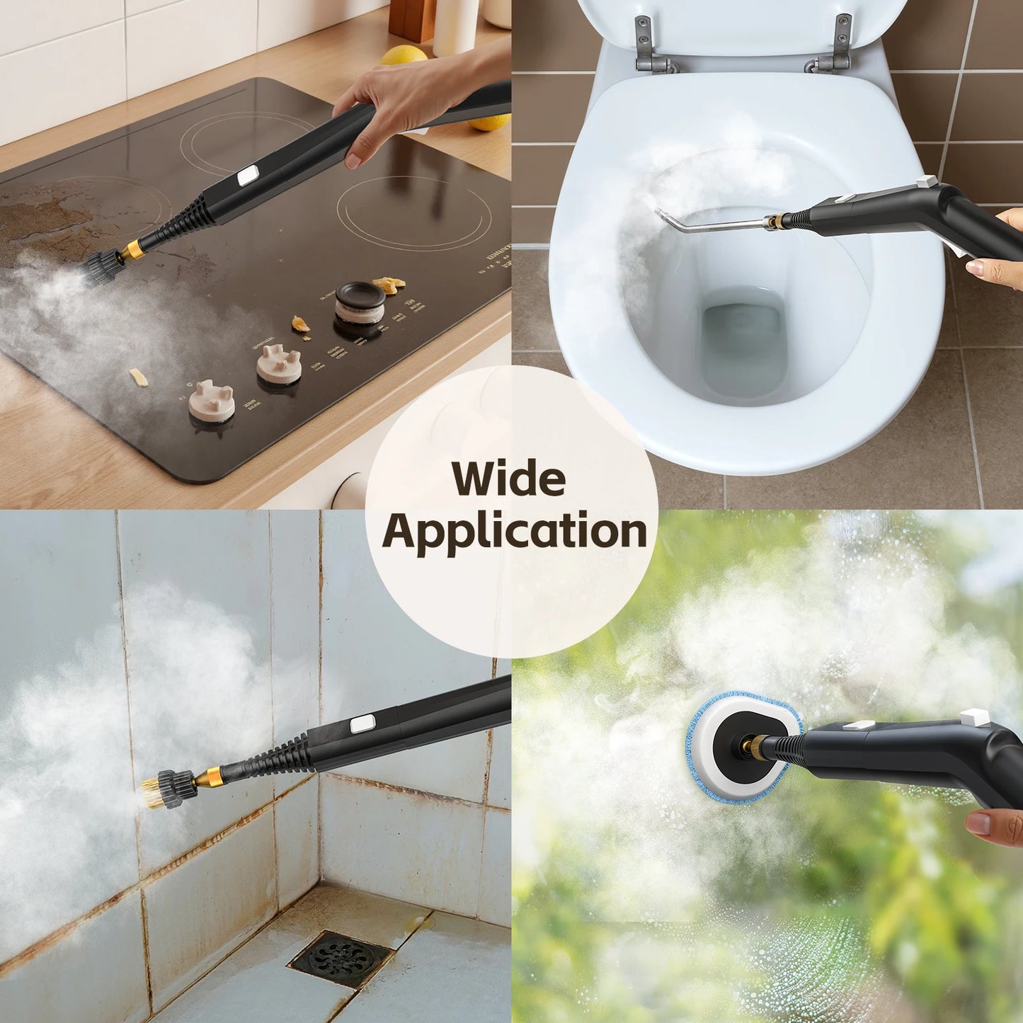 Handheld Stoomreiniger – Stoomreiniger – Dampfreiniger – Schoonmaakapparaat – Stoomapparaat – 105°C Stoom – 1,45 Liter Reservoir