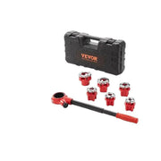 Vevor - Pipe Guide - Ratchet Tool - Portable Pipe Reading Kit - with 6PCS NPT Dies - Ratchet Pipe Reading Kit - Pipe Die