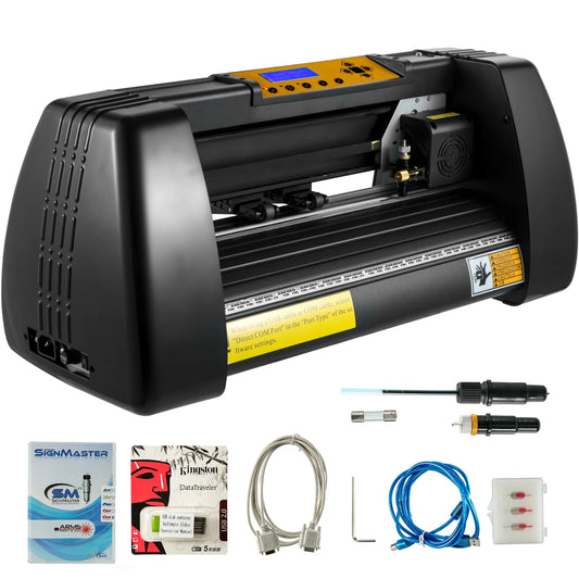 Vinylsnijplotter – Graveermachine – Snijplotter – Plotter – Tekensnijplotter – 87 cm Snijbreedte – LCD Display