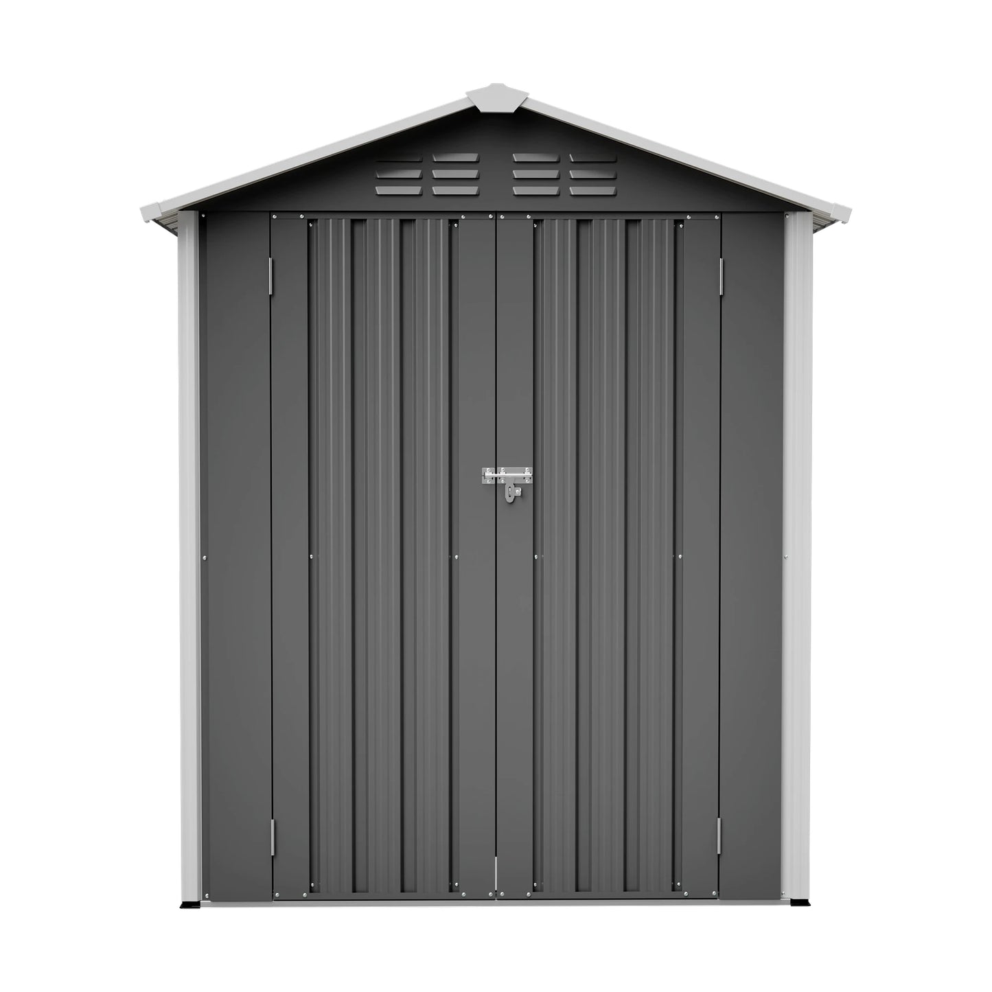 Stalen Tuinopslag – Fietsstalling – Tuinschuurtje – Opslagbox – Weerbestendige Stalling – 154x83x180 cm – Waterdicht Met Vloerfundering En Slot