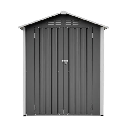 Stalen Tuinopslag – Fietsstalling – Tuinschuurtje – Opslagbox – Weerbestendige Stalling – 154x83x180 cm – Waterdicht Met Vloerfundering En Slot